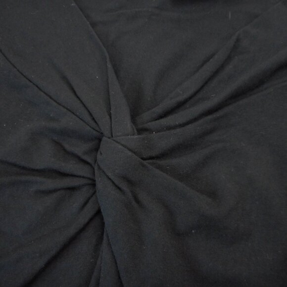 Y2K Mossimo Women's plus size 1X Top Twist Front Black V-neck Short Sleeve NWT - Picture 8 of 8